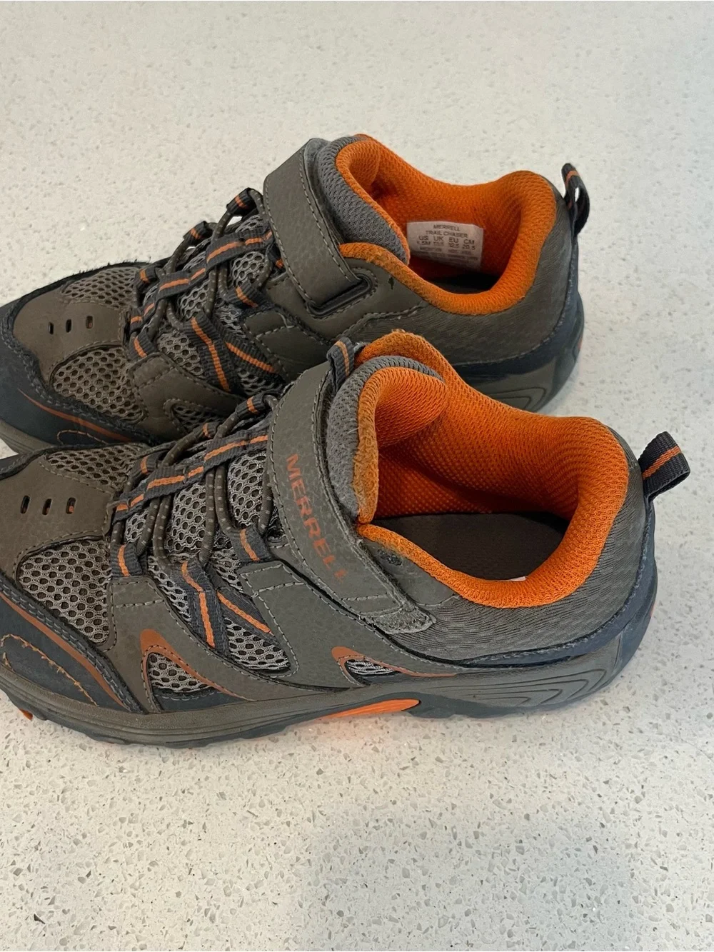 Merrell Kids' Gray & Orange Trail Chaser Hiking Shoes